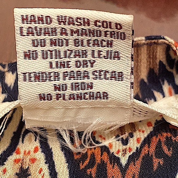 Sans Souci Tribal Aztec Print Fit & Flare Flounce Sleeveless Mini Dress Size M - Picture 11 of 11